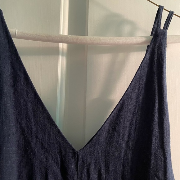 Lulus Navy Linen Jumpsuit - Picture 3 of 5